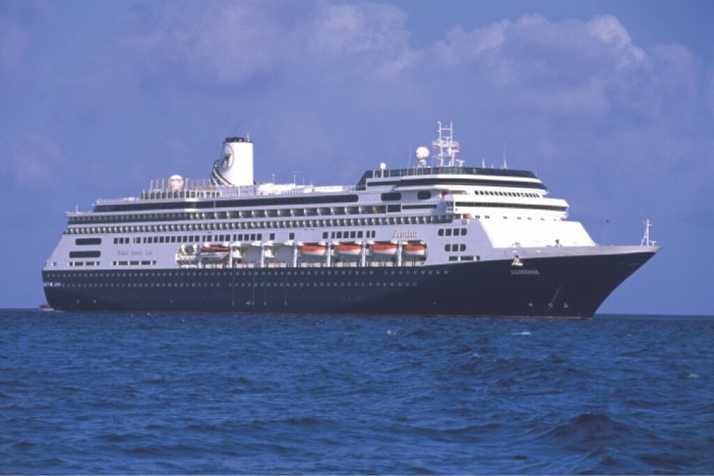 The Zaandam cruise ship