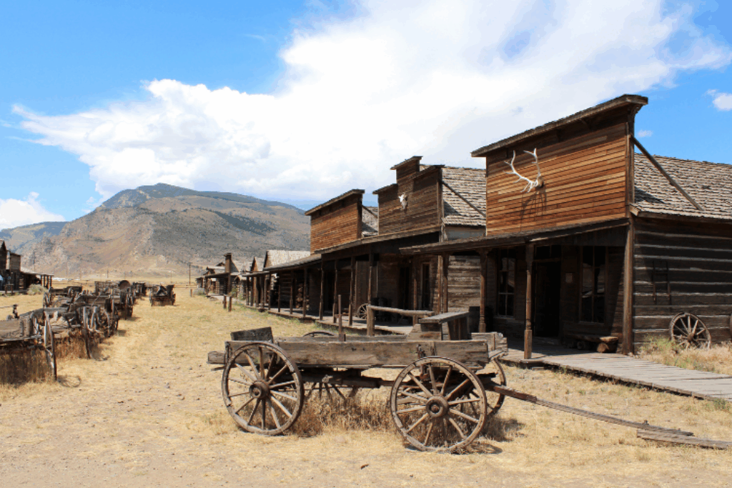 Ghost town in Cody, Wyoming