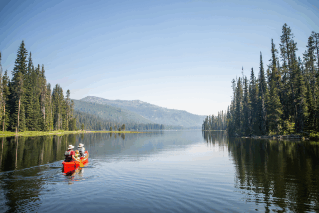 Kayaking on Upper Payette Lake in McCall