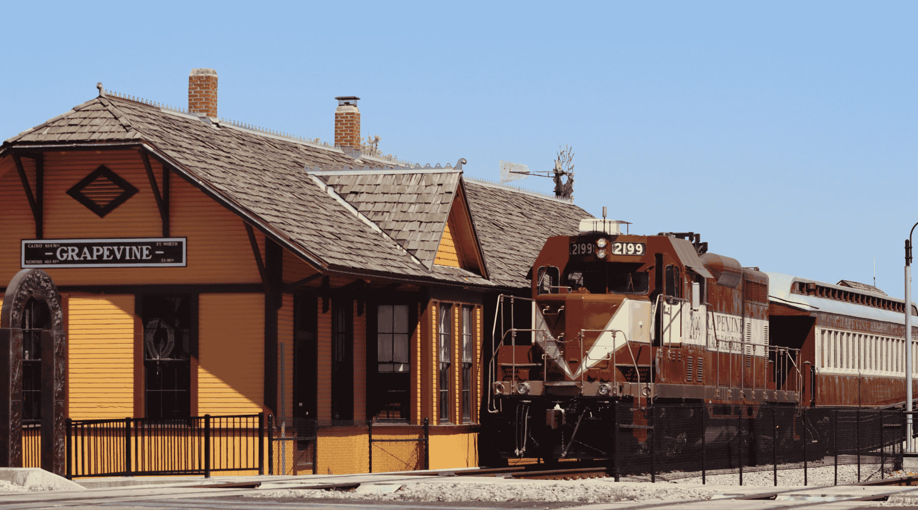 Historic District. Downtown Grapevine Texas