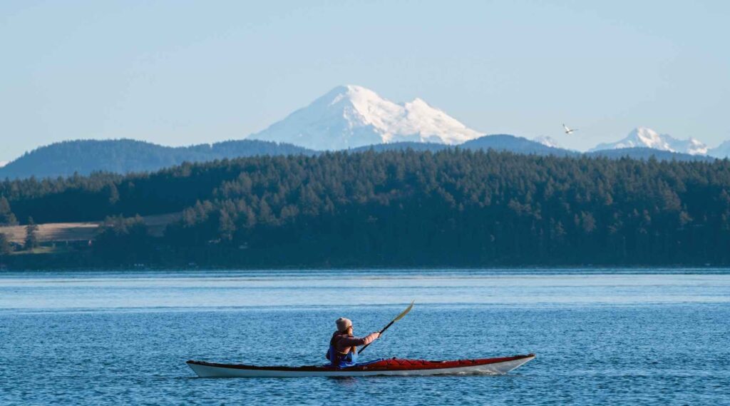 Kayak in San Juan Island National Historical Park, Washington State