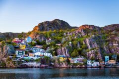 Multi-coloured properties in St. John Newfoundland Canada