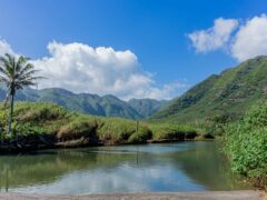 Halawa Valley in Molokai, Hawaii, USA