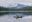 Kayaker on Lake with Mount Hood in the background
