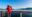 Alaska Glacier Bay cruise ship passenger looking at Alaskan mountains on Vacation adventure