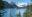 Cruise Ship departing Whittier, Alaska with snowy mountains in the background