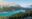 View over river in Banff, Alberta, Canada