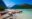 Canoes on the Turquoise waters of Lake Louise in Banff Alberta Canada