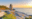 Castle Hill Lighthouse at twilight during the golden hour just before sunset, Newport, Rhode Island, USA