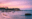 Twilight on a rocky Cape Cod beach